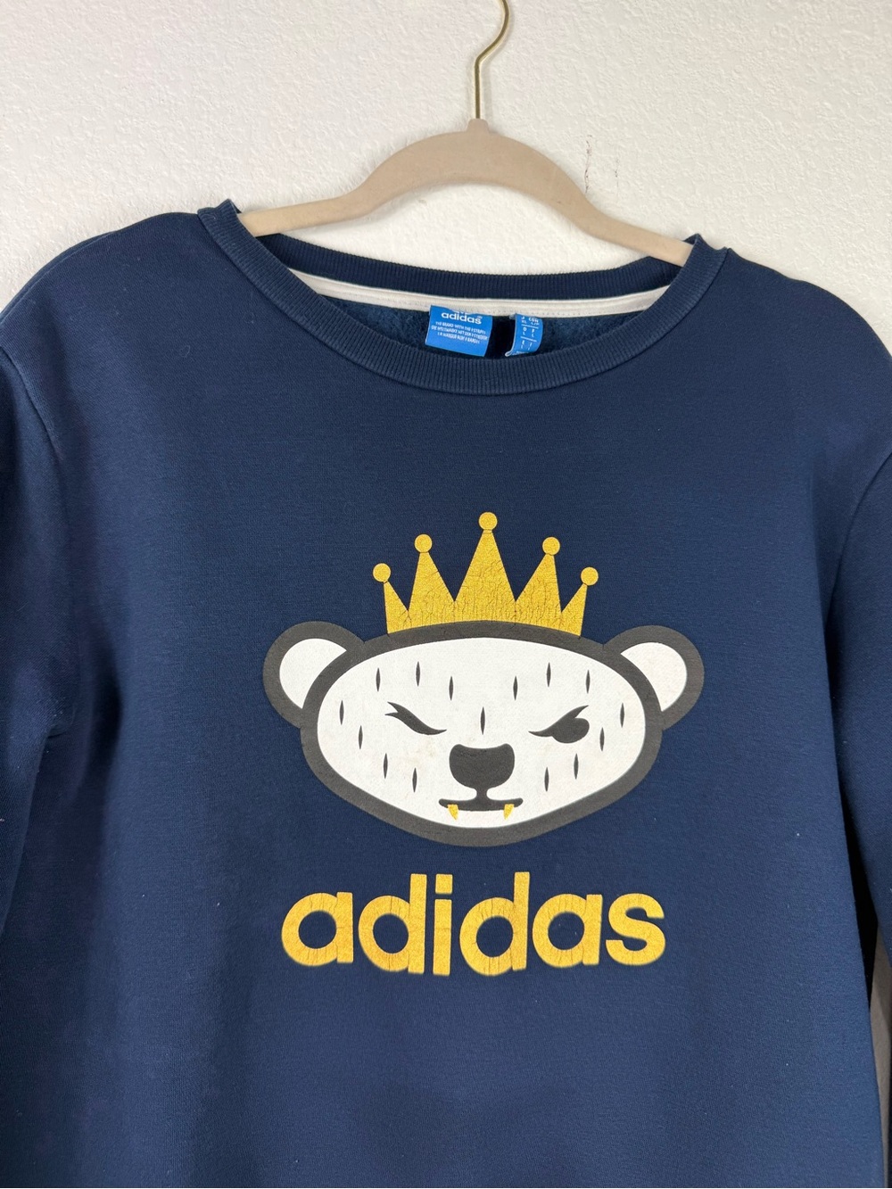 Adidas NIGO Collaboration Bear Sweatshirt Mens size L - Picture 2 of 9